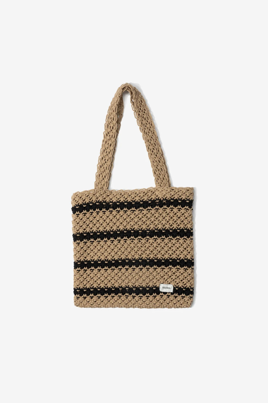 Sol Stripe Crochet Tote Bag